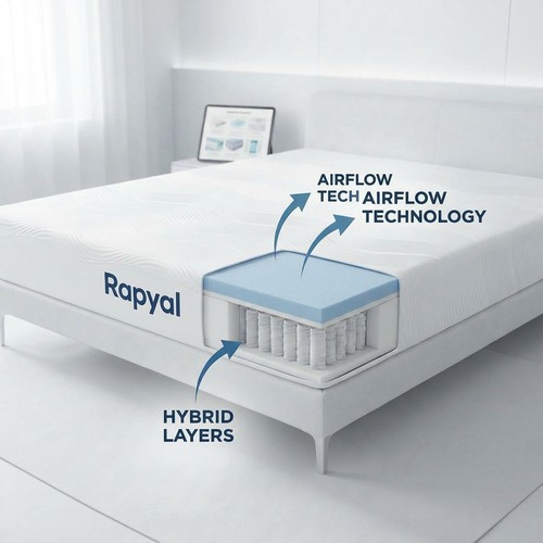 Luxury rapyal hybrid mattress - luxury,